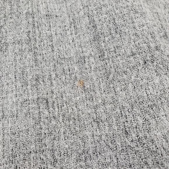 Zara Belted Shirt Dress Button Up Pocket Midi Gray Lightweight Boho Women Medium - Picture 11 of 11